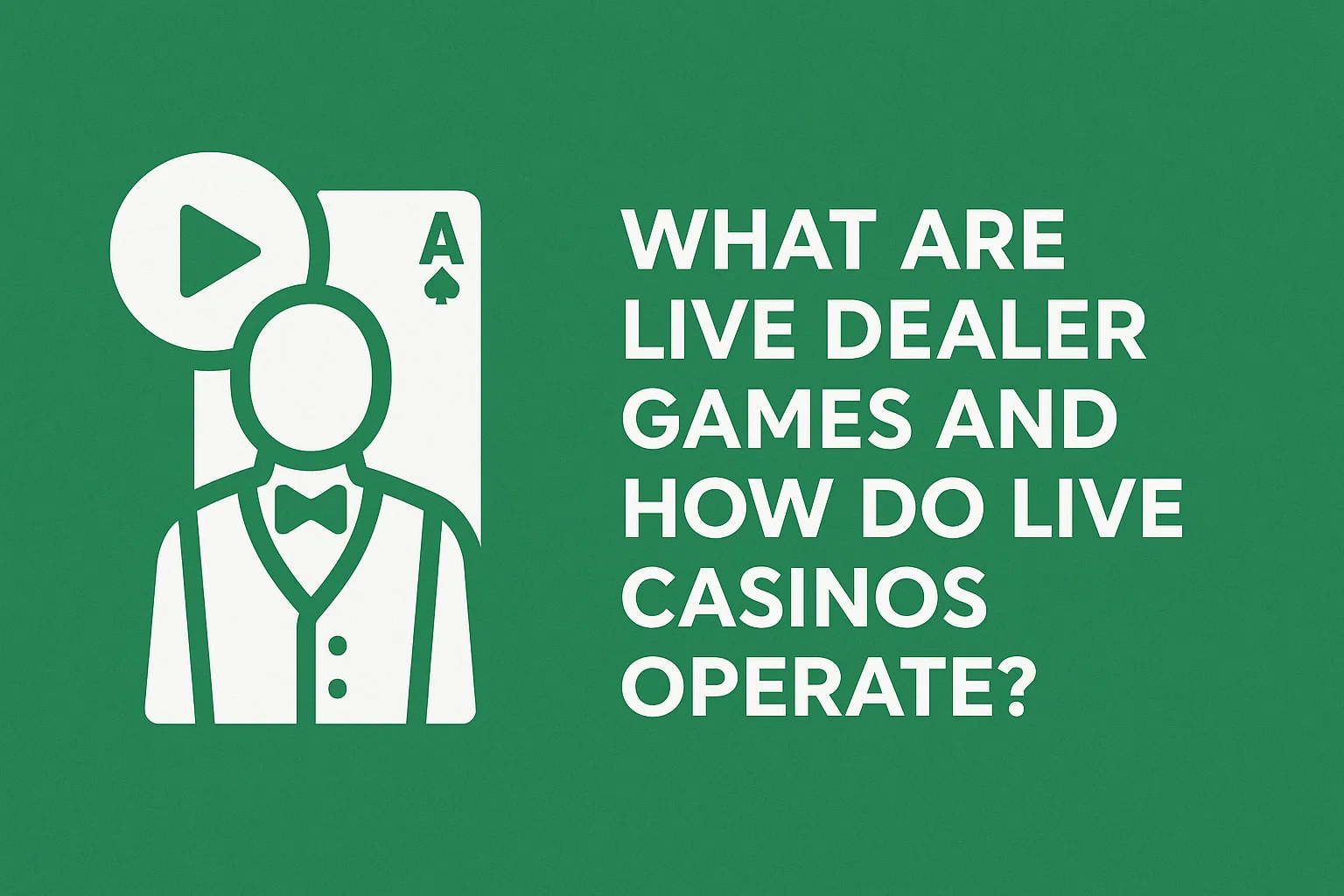 What Are Live Dealer Games and How Do Live Casinos Operate?