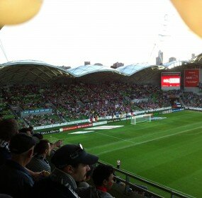 Heart fans before derby
