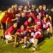 Michael Anderson leads his North Geelong in their Diversity Cup win celebrations