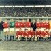 Croatia at Olympic Park, Melbourne, 1968. Back row, left to right: Frank Burin (Secretary), Horst Rau (Captain), Mirko Kovacek, Billy McArthur, Frank Bot, Hugh Gunn, Mijo Kiss (Coach), Jimmy Mackay, Duncan Mackay, Peter Davies, Zlatko Balic (Reserve Goalkeeper), Ivan Mustapic (Property Steward). Front row: Billy Vojtek, Brian Adlam, Alfred Glaser, Hammy McMeechan, Billy McIntyre.